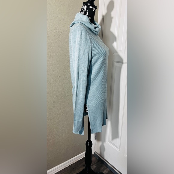 Adrienne Vittadini Turquoise Knit Cowl Neck Sweater Size S NWOT - Picture 7 of 10